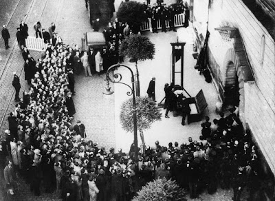 A última execução pública por guilhotina