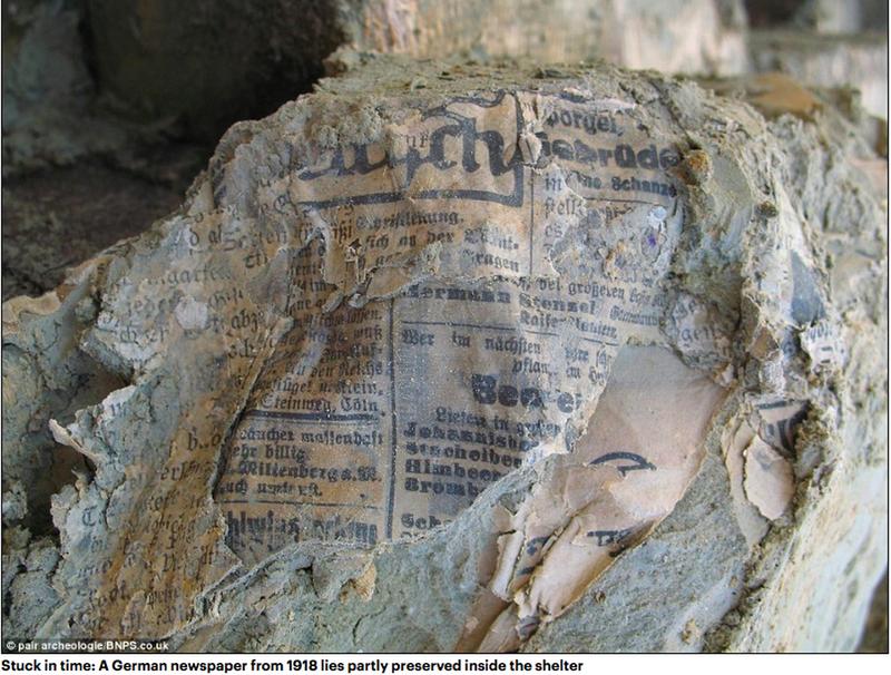 Encontrado corpos de  soldados da I Guerra