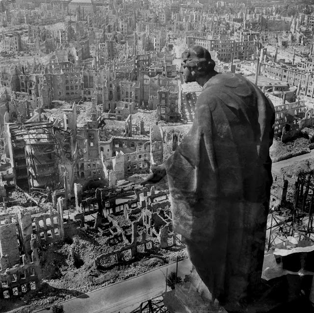 Guerra em fotos: As ruínas de Dresden